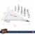 Baker's Secret Reusable Piping bag and Tips, 16 Pieces Cake Decorating Set Perspective: back