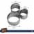Simple Cookie Cutters Set, Stainless Steel, 3 Sizes, bake Perfect Shape Cookie Perspective: back