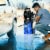 Costway 2030PSI Electric Pressure Washer Cleaner 1.7 GPM 1800W with Hose Reel Blue Perspective: back