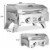 2 Burner Portable BBQ Table Top Propane Gas Grill Stainless Steel Perspective: back