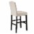 Glitzhome Studded Leatherette Barchair - Cream Perspective: back