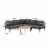 Glitzhome 4-Piece All-Weather Aluminum Patio Conversation Sets with Coffee Table Perspective: back