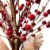 Glitzhome 16 Inch Tall Christmas Red Berry Table Tree Decor Perspective: back