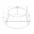 Glitzhome 26 Inch Diameter Red Hammer-harden Metal Tree Collar Perspective: back