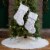 Glitzhome Plush Stockings and Tree Skirt - White Perspective: back