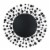 Glitzhome Oversized Metal/Glass Round Wall Mirror with Beads Perspective: back