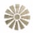 Glitzhome Rustic Farmhouse Round Metal Windmill Wall Decor, Country Farm Home Decoration Perspective: back