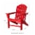 Glitzhome All-Weather Adirondack Chair - Red Perspective: back