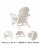 Glitzhome All-Weather Adirondack Chair - White Perspective: back