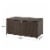 Glitzhome Outdoor Patio Garden Wicker Storage Deck Box - Brown Perspective: back