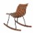 Glitzhome Contoured Natural Bamboo Rocking Chair Perspective: back