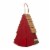 Glitzhome Hanging Wooden Watermelon Decorative Garden Birdhouse Perspective: back