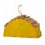 Glitzhome Hanging Wooden Lemon Decorative Garden Birdhouse - Yellow/White Perspective: back