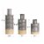Glitzhome Set of Three Farmhouse Metal Vases Perspective: back