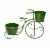 Glitzhome Metal Bicycle Pot Standd - Green Perspective: back