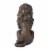 Glitzhome Guardian Sitting Lion Garden Statue Perspective: back