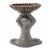 Glitzhome Yoga Frog with Birdbath Garden Statue Perspective: back
