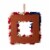 Glitzhome Americana Square Fabric Wreath Perspective: back
