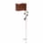 Glitzhome Patriotic Metal Flag Illuminated Yard Stake/Wall Sign Perspective: back