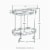 Glitzhome Metal Bar Carts, 2-Tier Mirrored Glass Top Tray Serving Cart with Universal Wheel Perspective: back