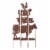 Glitzhome Farmhouse Silhouette Rustic Metal Yard Stake Perspective: back