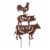 Glitzhome Farmhouse Metal Rustic Silhouette Yardstake Wall Decor Perspective: back