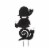Glitzhome Metal Tortoise/ Ladybug/ Snail Yardstake or Wall Decor Perspective: back