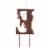 Glitzhome WELCOME with Flowers Yardstake or Wall Decor Perspective: back