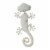 Glitzhome Metal Lemon Gecko Wall Decoration - Multi Perspective: back
