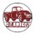 Glitzhome Rustic Metal Truck with Welcome Word Wall Decoration - Red Perspective: back