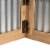 Glitzhome Galvanized Corrugated Metal & Wooden Tree Collar, 26 Length X 26 Inch Width Perspective: back