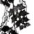 Glitzhome 6 Feet Length Lighted Halloween Bat Garland Perspective: back