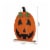 Glitzhome 30 Inch Tall Lighted Wooden Pumpkin Porch Decor Perspective: back