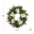 Glitzhome Iced Magnolia Berry Pine Wreath With Lights Perspective: back