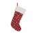 Glitzhome Two Pack 21 Inch Length Fabric Christmas Stocking - Pompom Perspective: back