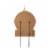 Glitzhome 30 Inch Tall Halloween Wooden & Metal Witch Yard Stake or Wall Decor Perspective: back