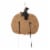 Glitzhome 31.75 Inch Tall Halloween Wooden&Metal Pumpkin Stake or Wall Decor Perspective: back