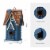 Glitzhome Outdoor Bird House Blue 11.93 H Distressed Texture Perspective: back