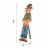 Glitzhome Fall Wooden Scarecrow Yard Stake Multi-functional Rustic Pallet Sign Perspective: back