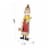 Glitzhome Fall Wooden Scarecrow Yard Stake Multi-functional Wooden Rustic Pallet Sign Perspective: back