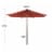 Glitzhome 8.8ft Wine Red Aluminium Self Tilt Market Patio Umbrella, Olefin Fabric Perspective: back