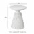 Glitzhome 18.25 Inch Pedestal Garden Stool or Planter Stand or Accent Table Perspective: back