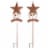 Glitzhome Set of 2 42 H Patriotic/Americana Star Yard Stake Perspective: back
