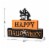 Glitzhome 9.5 Inch Length Happy Halloween Wooden Haunted House Block Sign Perspective: back