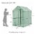Glitzhome 24.5 Sq'ft Portable PVC Walk-in Greenhouse, Two Tier 2 Shelves Perspective: back