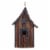 Glitzhome Hanging Distressed Solid Wood Birdhouse Perspective: back