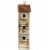 Glitzhome Distressed Solid Wood & Metal Birdhouse Perspective: back