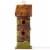 Glitzhome Hanging Two-Tiered Distressed Wooden Birdhouse Perspective: back