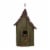 Glitzhome Hanging Distressed Wooden Birdhouse Perspective: back