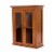 Glitzhome Wooden Wall Cabinet with Double Doors - Russet Perspective: back